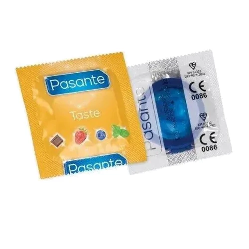 Презерватив Pasante Taste Blueberry со вкусом черники: Тип Ароматизированные