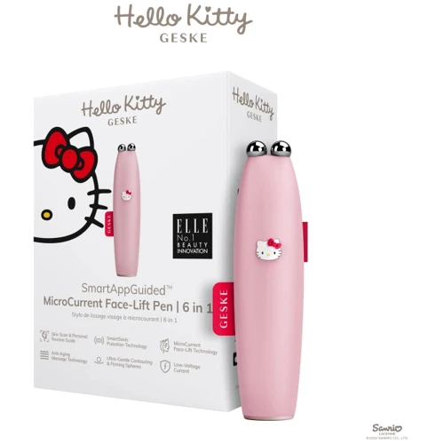 Микротоковая ручка для подтяжки кожи лица GESKE MicroCurrent Face-Lift Pen 6в1 by Hello Kitty pink (HB0251): Производитель GESKE