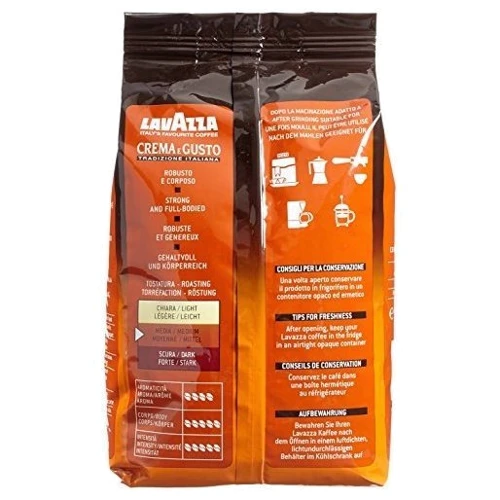 Crema e Gusto Tradizione Italiana Lavazza В зернах 1 кг (DL27391): Вид напитка кофе в зернах