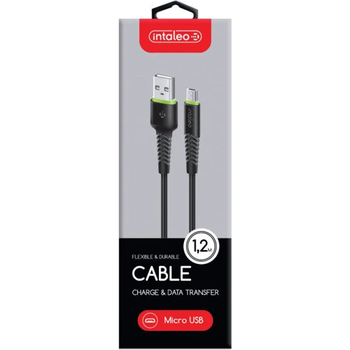 Кабель Intaleo USB Cable microUSB 1.2m Black (CBFLEXM1) фото 4