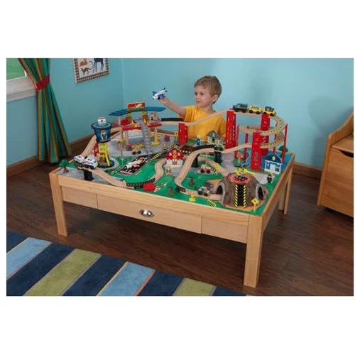 Залізниця KidKraft Airport Express Train Set and Table (17975) фото 1