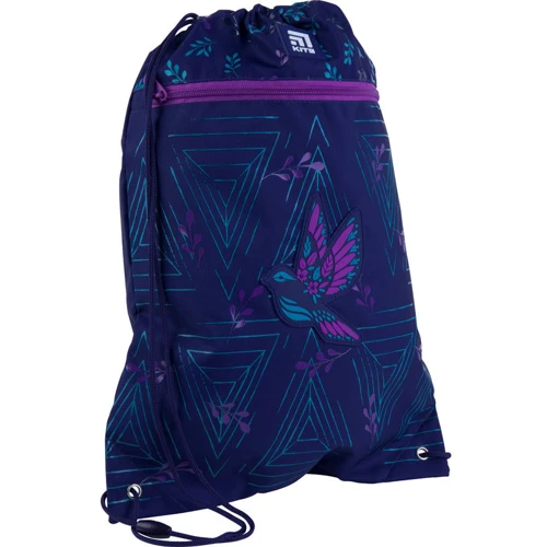 Сумка для взуття з кишенею Kite Education Beautiful bird K21-601M-5: Матеріал поліестер