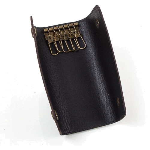 Чоловіча ключниця DNK Leather коричнева (DNK-Keys-Lcol-F): Матеріал Натуральна шкіра