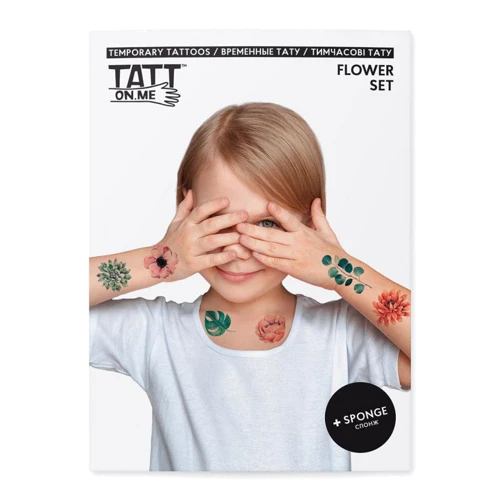 Временные тату TATTon.me Graphic Flowers Set (TSGraphicFlowers)