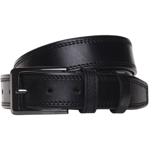 Чоловічий ремінь Borsa Leather чорний (v1dp56)