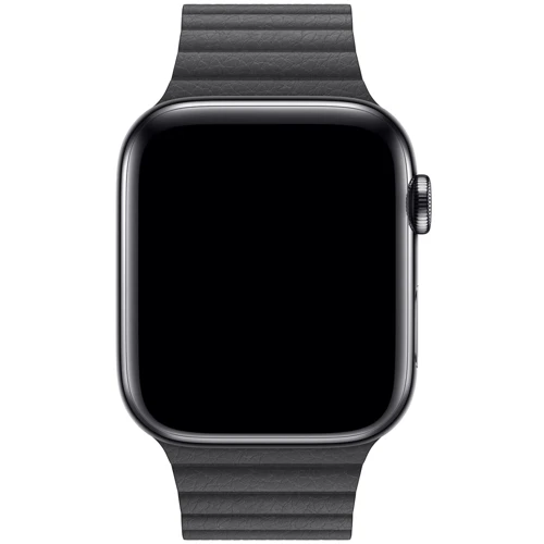 Аксессуар для Watch Apple Leather Loop Band Black Large (MXAC2) for Apple Watch 42/44mm: Совместимость Apple Watch 44mm, Apple Watch 42mm