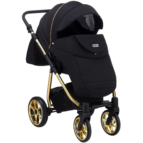 Коляска 2 в 1 Adamex Hybryd Plus Polar (Gold) Y828 (624647): Материал колес полиуретан