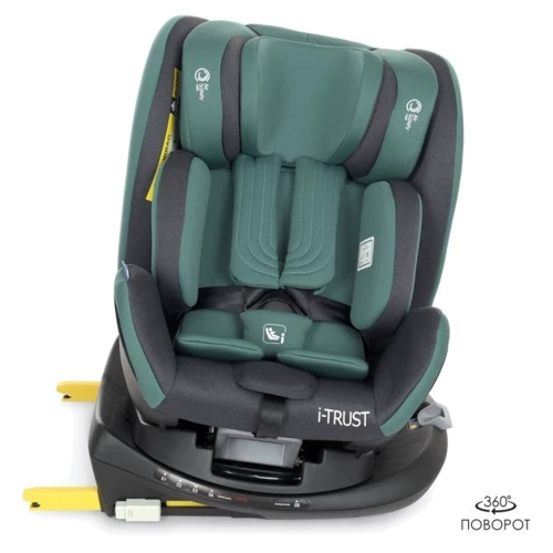 Автокрісло El Camino (0-36кг) ME 1081-B I-TRUST 360 ISOFIX (hunter green): Внутрішні ремені 5-ти точечные, с мягкими накладками