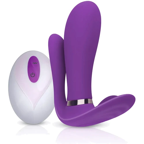 Вибромассажер с анальным и клиторальным стимулятором, и подогревом BOSS Remote wearable vibrator Purple (BS561007-2): Для кого Для женщин