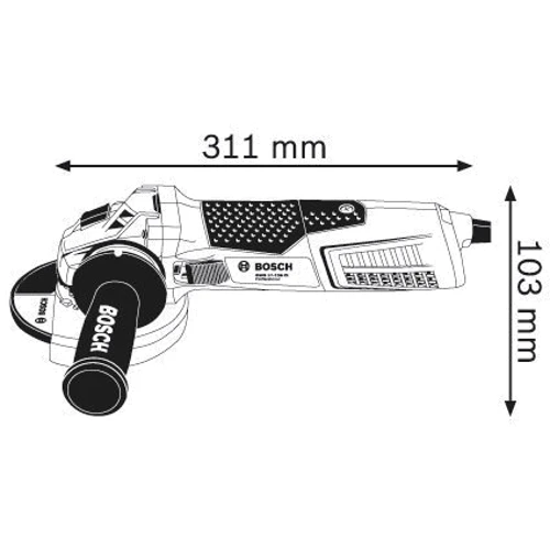 Угловая шлифмашина Bosch GWS 19-125 CIE (060179P002): Потребляемая мощность 1900 Вт