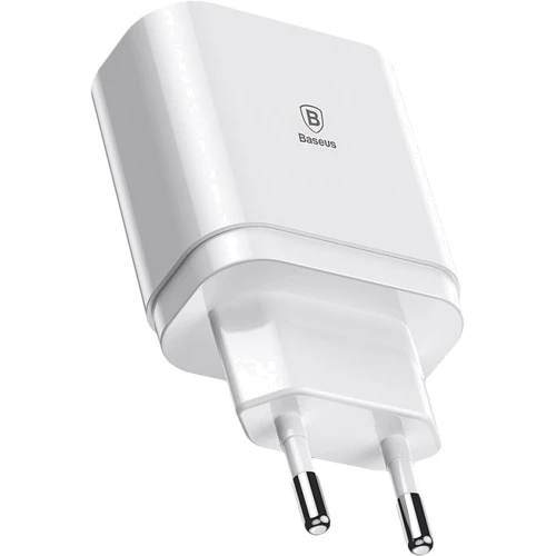 Зарядний пристрій Baseus USB Wall Charger 3xUSB 3.4A Mirror Lake Intelligent Digital Display White (CCALL-BH02) фото 15