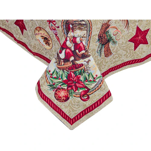 Гобеленова скатертина Lefard SANTA CLAUS 140х140 см (732-185): Форма квадратна