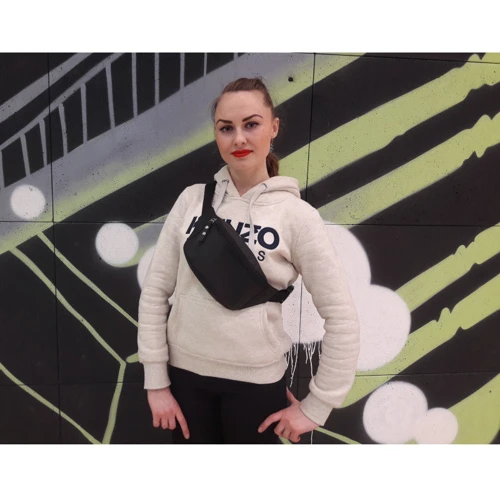 Женская поясная сумка Sambag Tirso MEH черная (80121001): Фактура Матовая, Гладкая