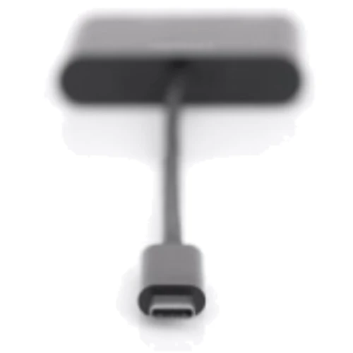 Адаптер Digitus Adapter USB-C до HDMI+VGA Black (DA-70858): Колір черный
