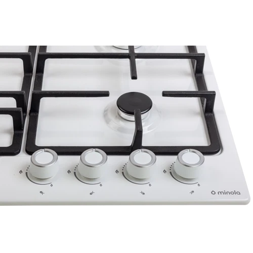 Варильна поверхня Minola MGM 614224 WH: Кількість конфорок 4