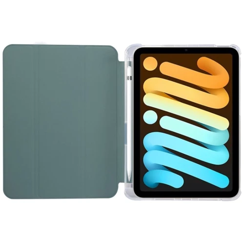 Аксессуар для iPad BeCover Case Book Soft TPU with Pencil mount Dark Green for iPad Mini 7 2024 (712438): Материал искусственная кожа