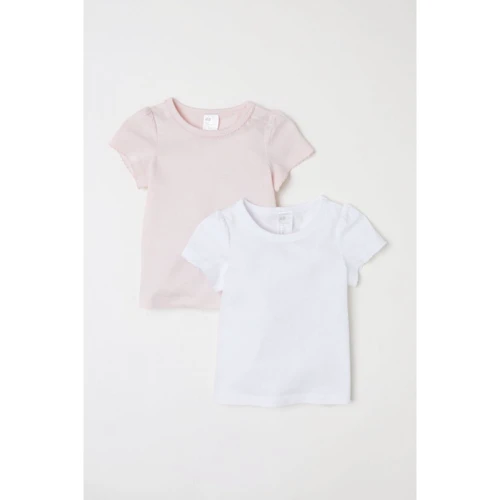 Футболка H & M 7Z5928377 62 см біла (2 шт.)