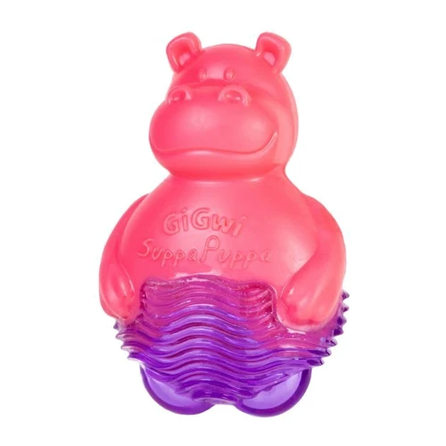 Игрушка для собак GiGwi Suppa Puppa Бегемотик с пищалкой резиновый 9 см (75006)