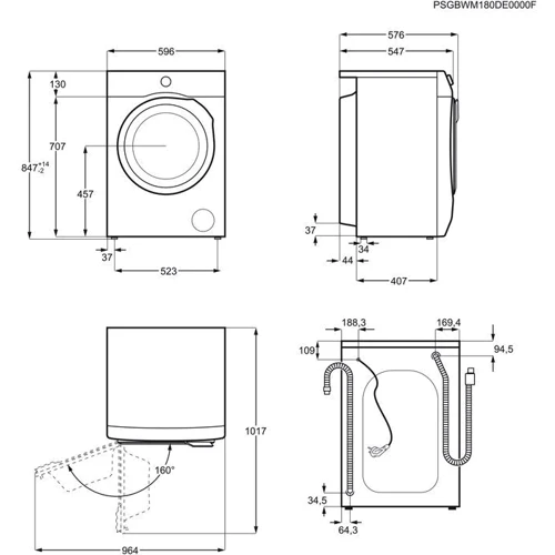 Стиральная машина Electrolux EW6F427WP: Класс стирки A