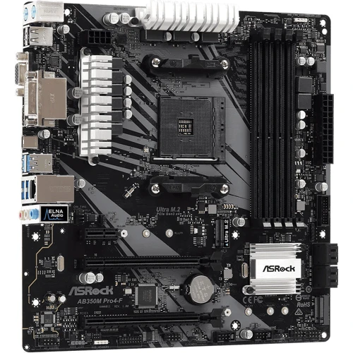 ASRock AB350M Pro4-F: Оперативная память 4xDDR4 3200 МГц, до 64 ГБ
