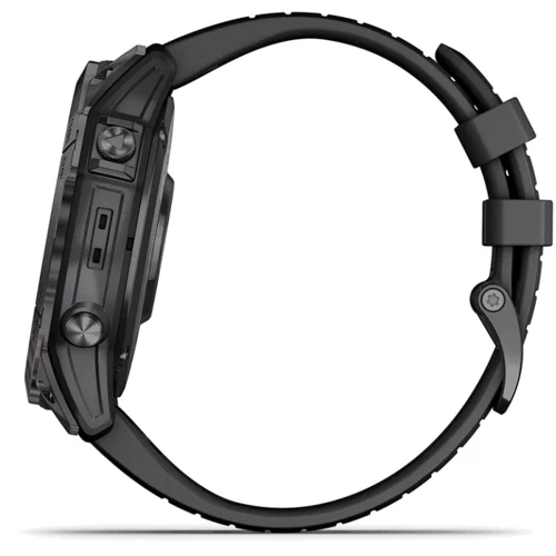 Смарт-часы Garmin Epix Pro (Gen 2) 51mm Sapphire Carbon Grey DLC Titanium with Black Band (010-02804-01): Особенности С сапфировым стеклом, С большой автономностью, Водонепроницаемые, MP3-плеер, Бесконтактная оплата