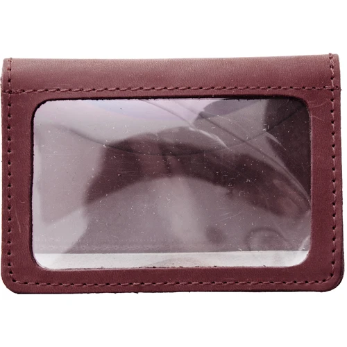 Женская обложка для ID-паспорта DNK Leather бордовая (DNK-mini-oknoH-colL): Тип Обложки для документов