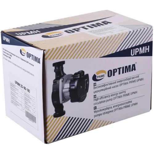 Насос циркуляционный энергосберегающий Optima PRIME UPMH 25-90AUTO: Высота подачи, м 9