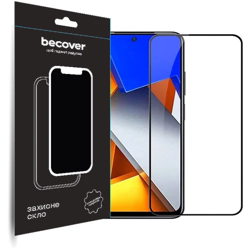 Аксессуар для смартфона BeCover Tempered Glass Black for Xiaomi Poco M4 Pro 4G (708590): undefined undefined