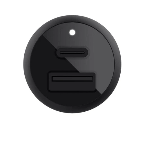 Зарядное устройство Belkin Car Charger USB+USB-C 37W PD PPS Black (CCB004BTBK): Кабель в комплекте отсутствует