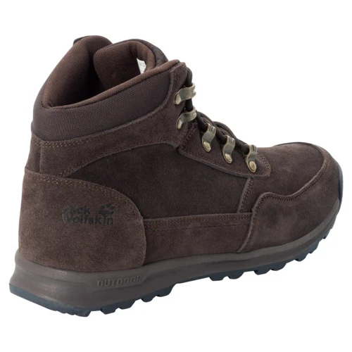 Ботинки Jack Wolfskin Hikestar Mid M 4049281-5311 41.5 коричневые натуральный нубук демисезон фото 3