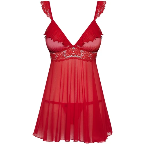 Комплект Obsessive 863-BAB-3 babydoll, S/M