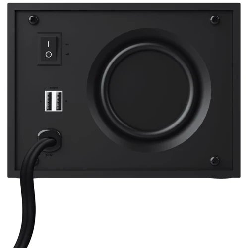 Акустична система Trust 2.1 Ziva RGB Black (23644): Матеріал корпусу пластик