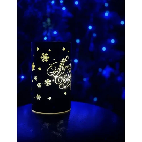 Светильник Luca Lighting Снежинки декоративный стеклянный led 15 9х15 см 3АА (8720362197607_2) фото 3