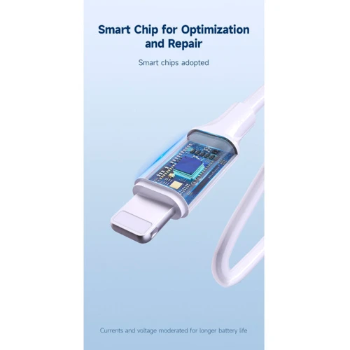 Кабель Romoss USB Cable to Lightning CB121V 2.4A 1m White (CB121V-621-112H) фото 4