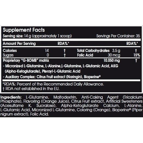 Амінокислота для спорту Scitec Nutrition G-Bomb 2.0 500 g /35 servings/ Pink Lemonade: Смак Рожевий лимонад