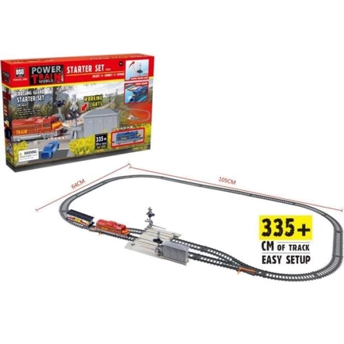 Залізниця BSQ на батарейках із шлагбаумом (2088): Тип набір