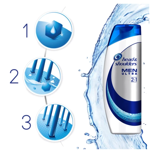 Head & Shoulders Men Ultra 200 ml Шампунь 2в1 против перхоти Комплексный уход: Пол Для мужчин