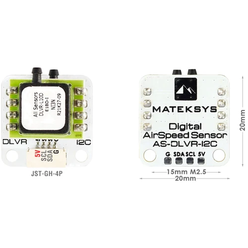 Датчик воздушной скорости MATEKSYS AS-DLVR-I2C (AS-DLVR-I2C/HP024.0092) фото 4