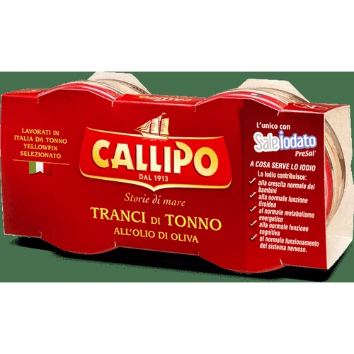 Тунец CALLIPO в оливковом масле 2х80 г (8001561003600)