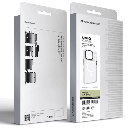 Чехол для iPhone ArmorStandart Uniq MagCase Matte Clear for iPhone 17 Pro (ARM86269)