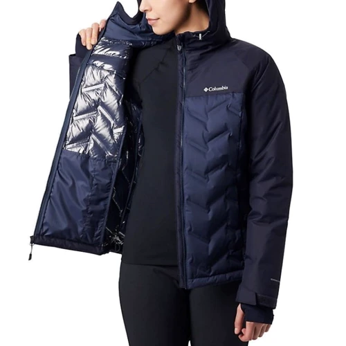 Пуховик Columbia Grand Trek™ Down Jacket 1859641-466 46 темно-синий зимний с капюшоном: Вид Пуховики