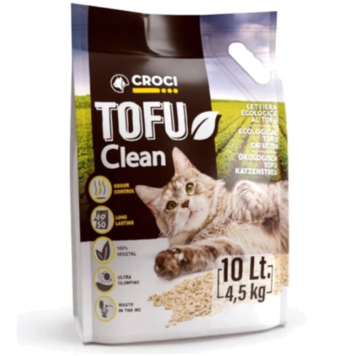 Наповнювач для котячого туалету Croci Tofu Clean 10 л (8023222138124)