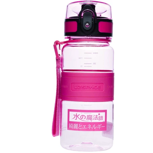 Пляшка для води UZspace Magic Ion 350мл, Рожевий (5022)