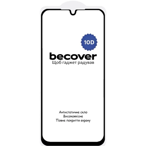 BeCover Tempered Glass 10D Black for Samsung A165 Galaxy A16 4G / A166 Galaxy A16 5G (712889)