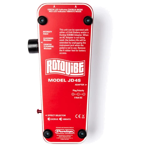 Педаль гитарных эффектов Педаль эффектов DUNLOP JD-4S ROTOVIBE: Назначение Для электрогитары