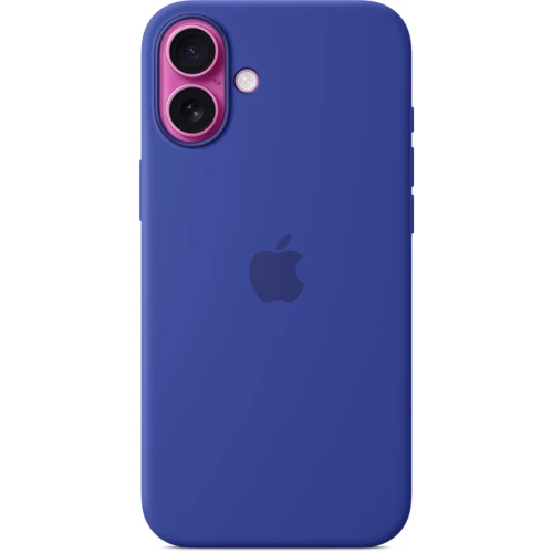 Чехол для iPhone Apple for iPhone 16 Plus Silicone Case with MagSafe Ultramarine (MYYF3) : Материалы Силикон