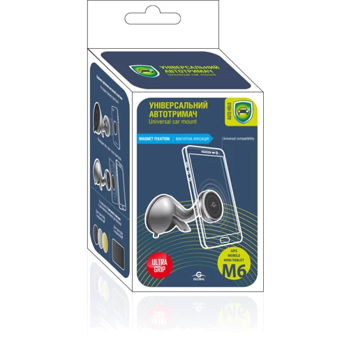 Держатель Global Car Holder Magnetic Black (M06SM): Особенности магнитный, автодержатель