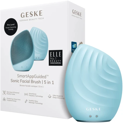 Електронна ультразвукова щітка для обличчя GESKE Sonic Facial Brush 5в1 turtoise