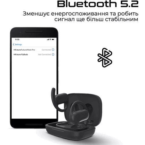 Наушники HiFuture FutureMatePro Black (futurematepro.black): Тип крепления затылочная дужка