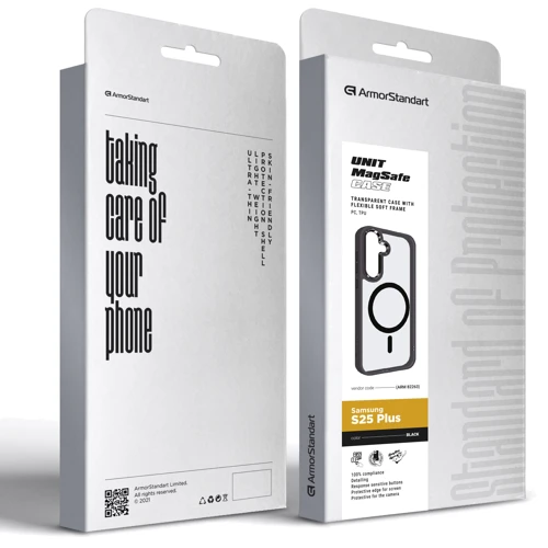 Чохол для телефона ArmorStandart Unit MagSafe Case Black для Samsung S936 Galaxy S25 Plus (ARM82263): Плівка в комплекті нет